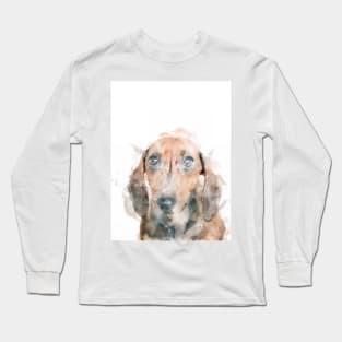 Watercolor Dachshund Long Sleeve T-Shirt